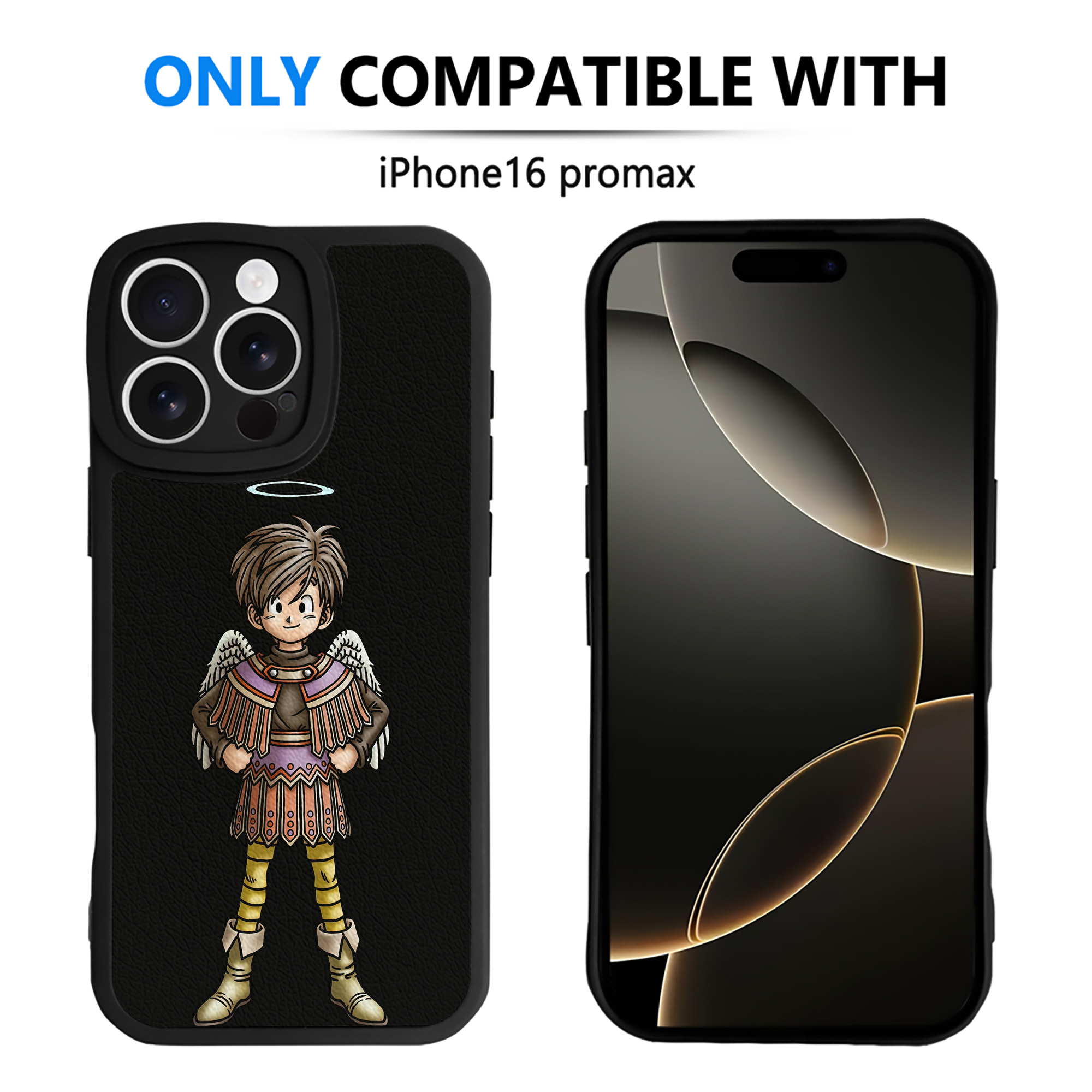 （画像用） ドラゴンクエスト Doragon Kuesuto Dragon Quest 【iPhone 16シリーズ対応】シリコンスマホケース（レザー調） 材質：シリコン